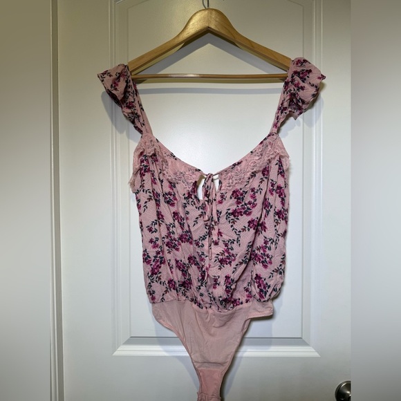 Intimately Free People Take It Away Bodysuit in‎ Pink/Rose Combo- Women’s size M - Picture 4 of 9